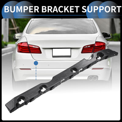 Harfington Bumper Support Bracket, Left Side Rear Bumper Retainer Bracket Hold Mount No.866131W000 for Kia Rio 2012-2017 ABS Plastic Black, 1 Pc