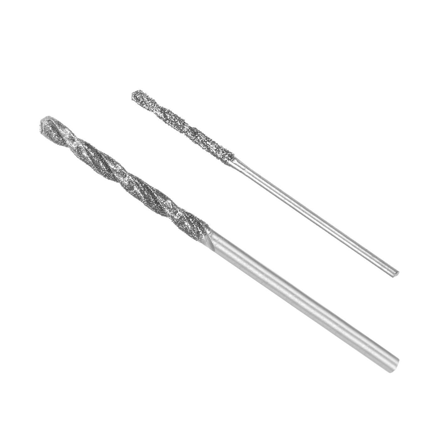 uxcell Uxcell 2pcs 1mm/2.1mm Metric Diamond Coated Twist Drill Bits High-Speed Steel