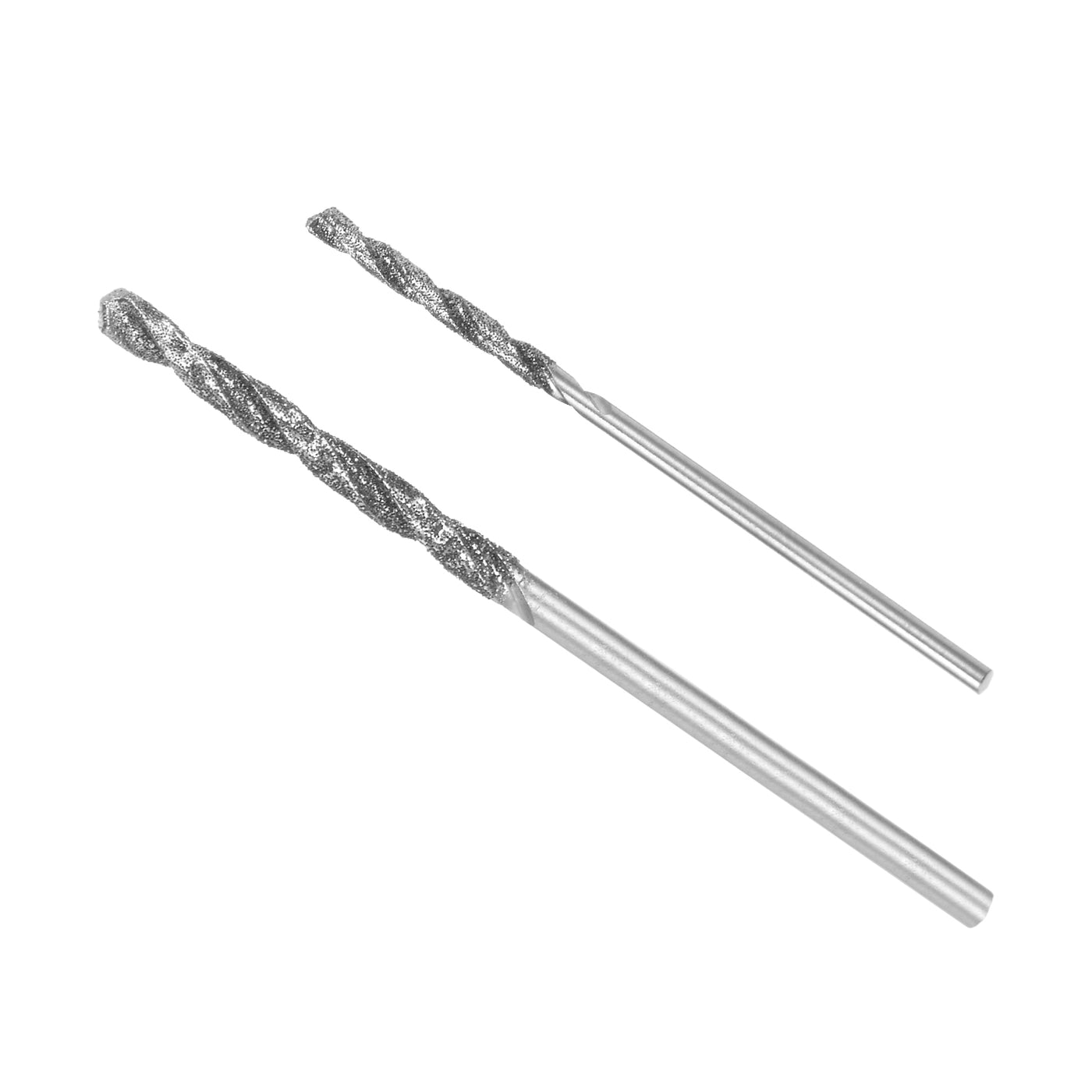 uxcell Uxcell 2pcs 1.5mm/2mm Metric Diamond Coated Twist Drill Bits High-Speed Steel