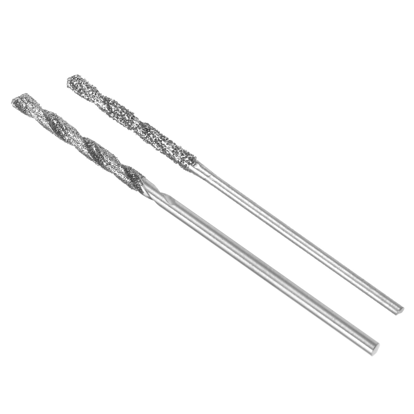 uxcell Uxcell 2pcs 1mm/1.7mm Metric Diamond Coated Twist Drill Bits High-Speed Steel