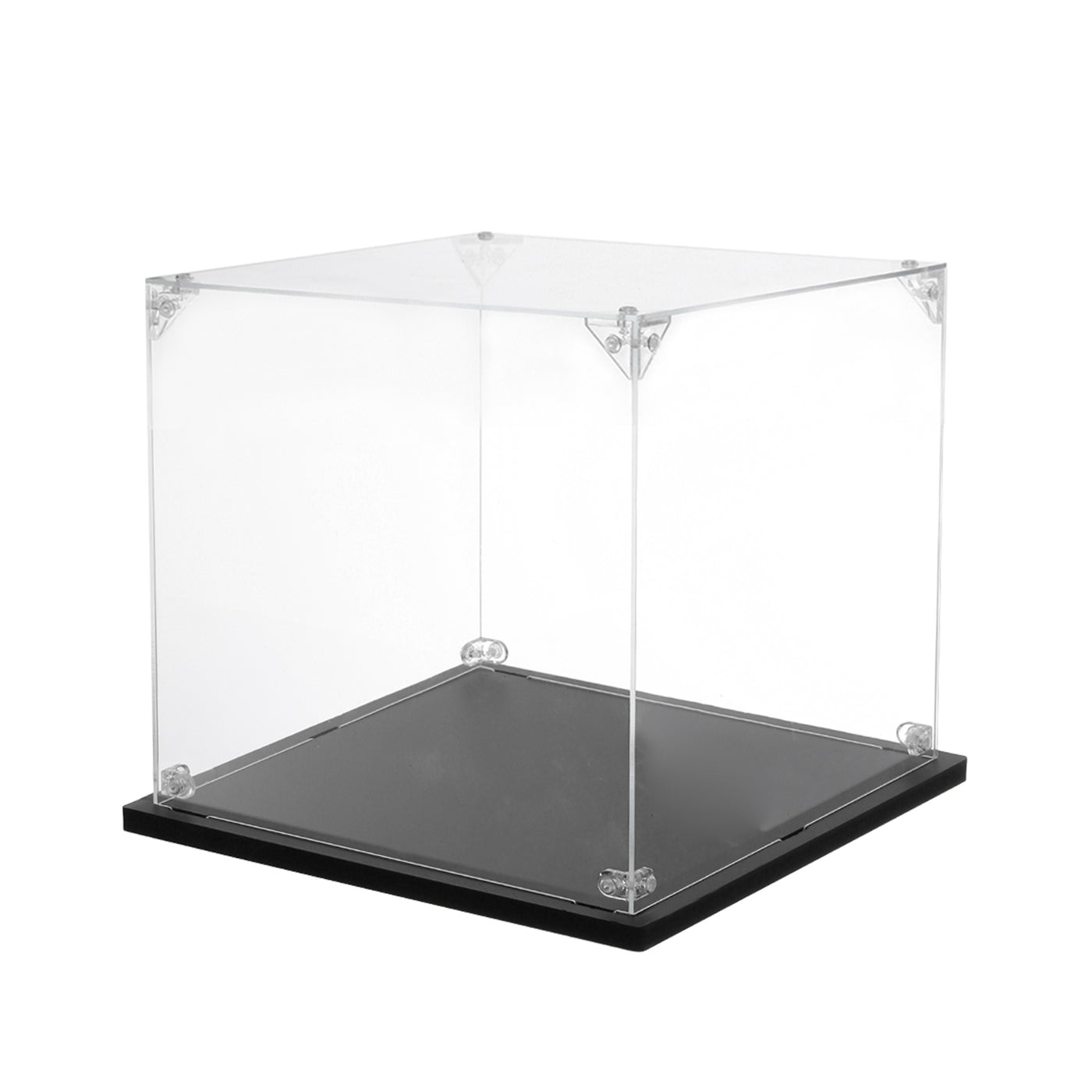 Harfington Acrylic Display Case, 8''x8''x4'' Clear Display Box Assemble Dustproof Display Box Storage Organizer for Collectibles Action Figures