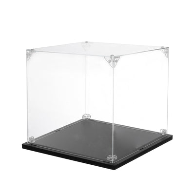 Harfington Acrylic Display Case, 8''x8''x4'' Clear Display Box Assemble Dustproof Display Box Storage Organizer for Collectibles Action Figures