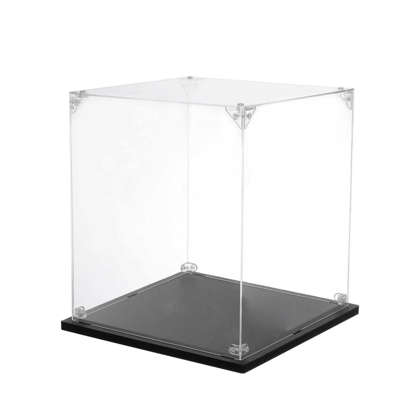 Harfington Acrylic Display Case, 8''x8''x6'' Clear Display Box Assemble Dustproof Display Box Storage Organizer for Collectibles Action Figures