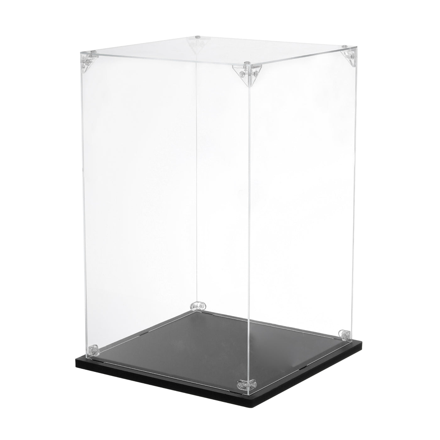 Harfington Acrylic Display Case, 8''x8''x12'' Clear Display Box Assemble Dustproof Display Box Storage Organizer for Collectibles Action Figures