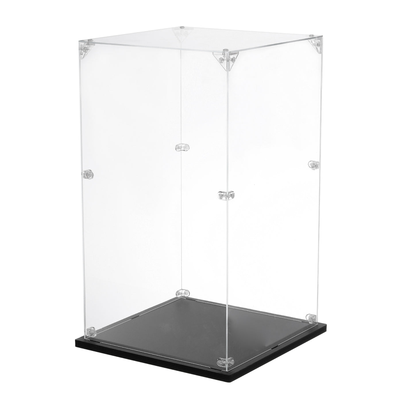 Harfington Acryl Display Case, 8''x8''x14'' Klarer Display-Box Aufbau Staubdichte Display-Box Aufbewahrungsorganisator für Sammlerstücke Action-Figuren