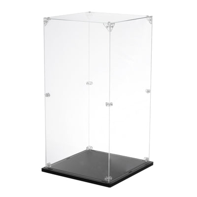 Harfington Acrylic Display Case, 8''x8''x16'' Clear Display Box Assemble Dustproof Display Box Storage Organizer for Collectibles Action Figures