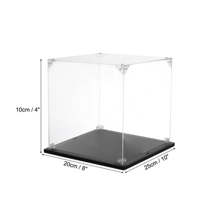 Harfington Acrylic Display Case, 8''x10''x4'' Clear Display Box Assemble Dustproof Display Box Storage Organizer for Collectibles Action Figures