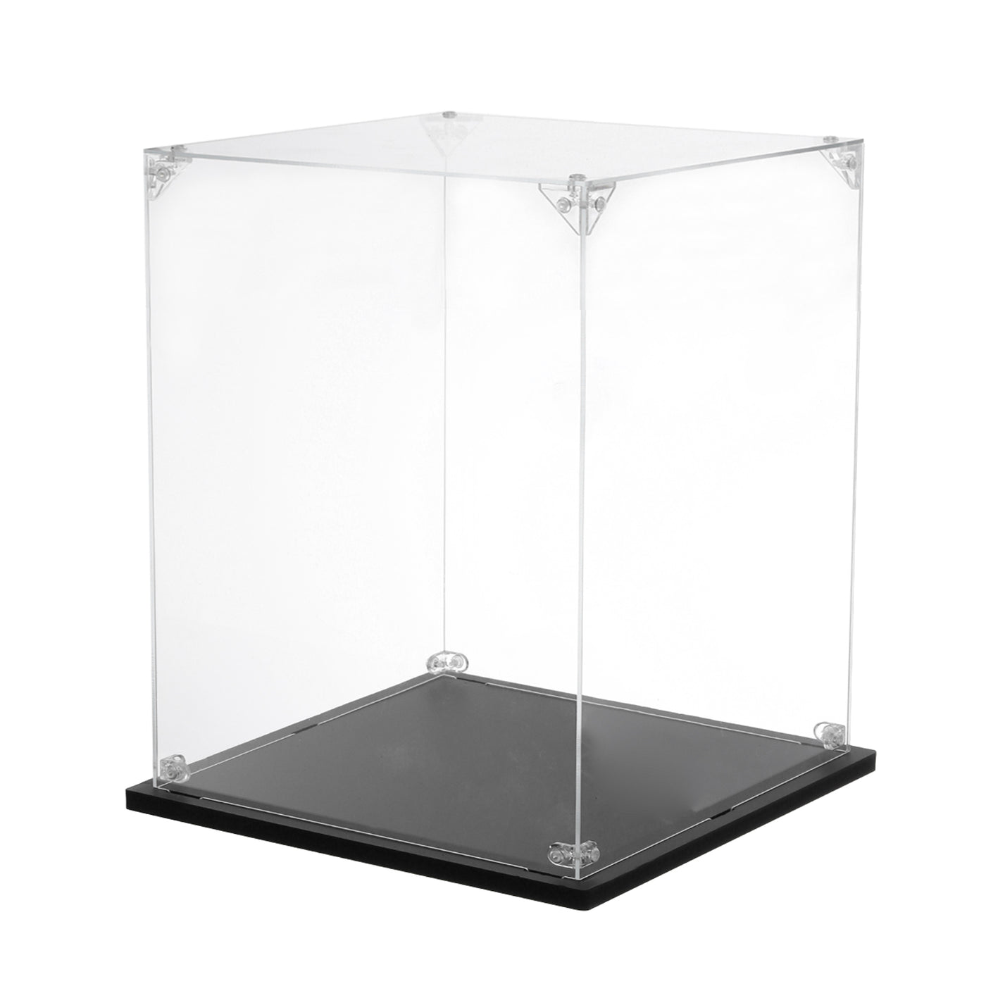 Harfington Acrylic Display Case, 8''x10''x10'' Clear Display Box Assemble Dustproof Display Box Storage Organizer for Collectibles Action Figures