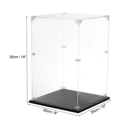 Harfington Acrylic Display Case, 8''x10''x14'' Clear Display Box Assemble Dustproof Display Box Storage Organizer for Collectibles Action Figures