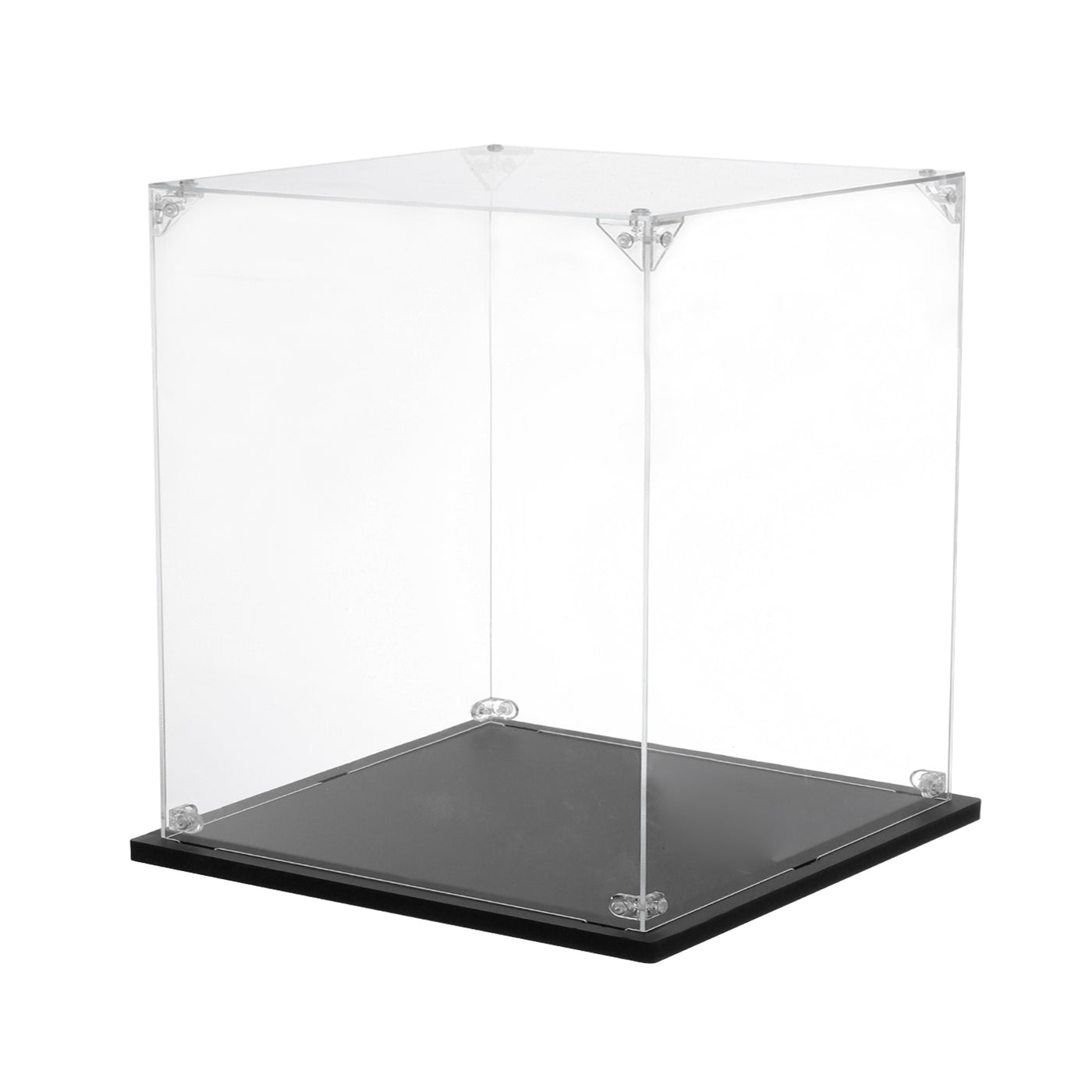 Harfington Acrylic Display Case, 8''x12''x8'' Clear Display Box Assemble Dustproof Display Box Storage Organizer for Collectibles Action Figures