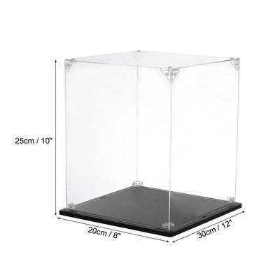 Harfington Acrylic Display Case, 8''x12''x10'' Clear Display Box Assemble Dustproof Display Box Storage Organizer for Collectibles Action Figures