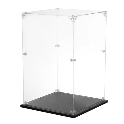 Harfington Acrylic Display Case, 8''x12''x14'' Clear Display Box Assemble Dustproof Display Box Storage Organizer for Collectibles Action Figures