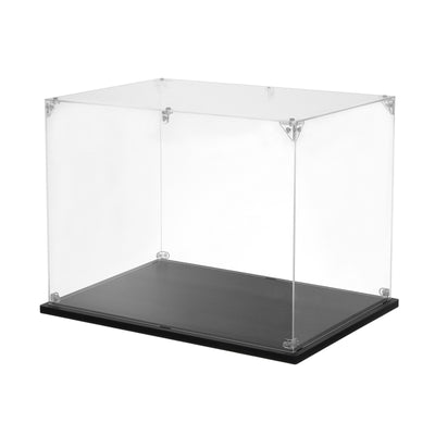 Harfington Acrylic Display Case, 10''x10''x6'' Clear Display Box Assemble Dustproof Display Box Storage Organizer for Collectibles Action Figures