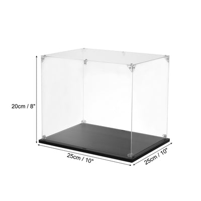 Harfington Acrylic Display Case, 10''x10''x8'' Clear Display Box Assemble Dustproof Display Box Storage Organizer for Collectibles Action Figures