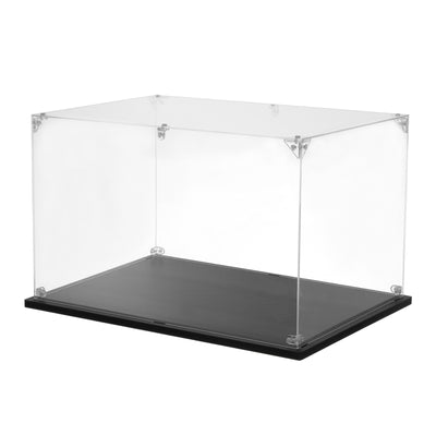 Harfington Acrylic Display Case, 10''x14''x4'' Clear Display Box Assemble Dustproof Display Box Storage Organizer for Collectibles Action Figures