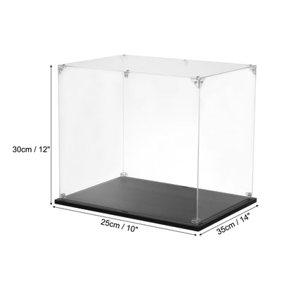 Harfington Acrylic Display Case, 10''x14''x12'' Clear Display Box Assemble Dustproof Display Box Storage Organizer for Collectibles Action Figures