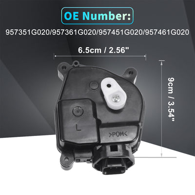 Harfington Replacement Front Rear Left Right Side Power Door Lock Actuator Motor for Kia Rio 2006-2011 For Hyundai Accent 2007-2011 Door Latch Actuator Assembly No.957351G020 Black 2 Pair