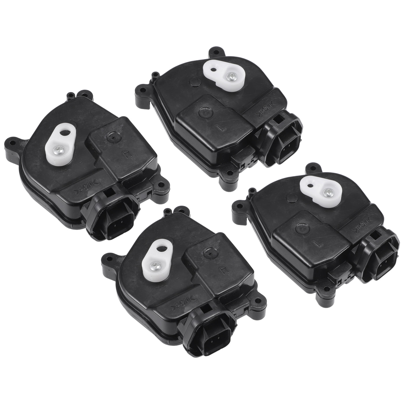 X AUTOHAUX Replacement Front Rear Left Right Side Power Door Lock Actuator Motor for Kia Rio 2006-2011 For Hyundai Accent 2007-2011 Door Latch Actuator Assembly No.957351G020 Black 2 Pair