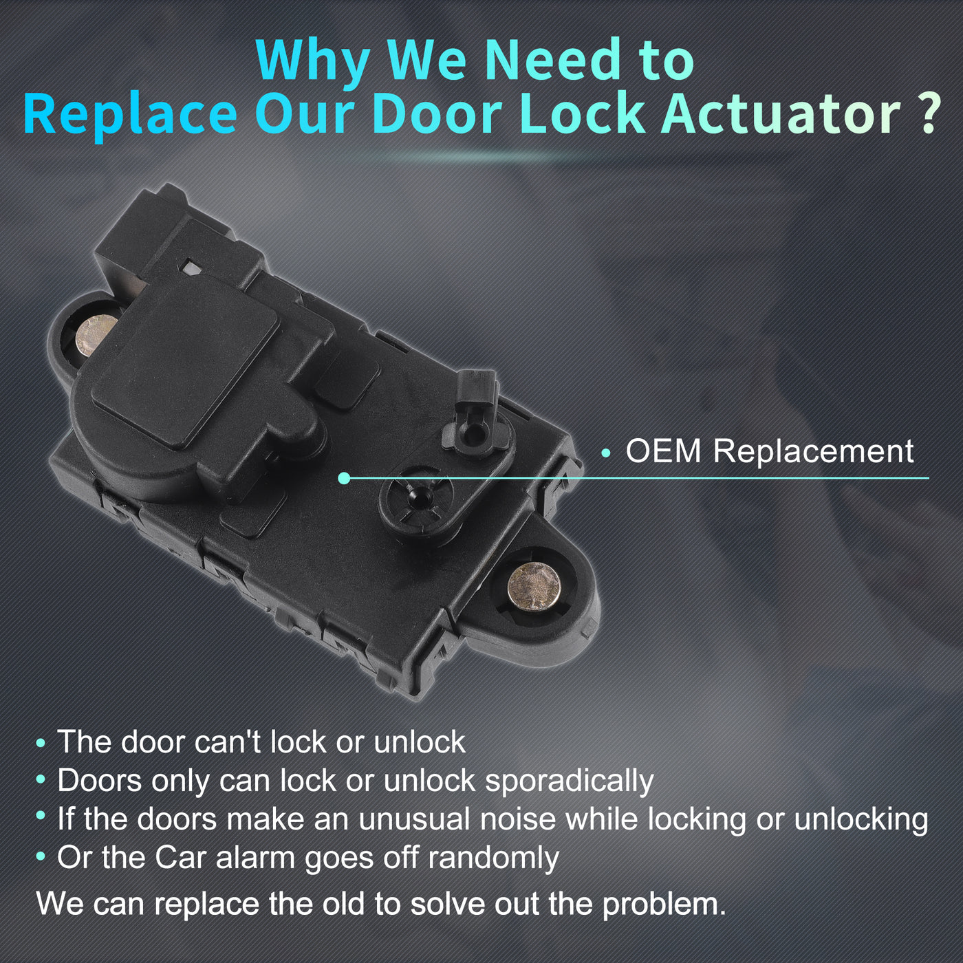 X AUTOHAUX Replacement Front Right Passenger Side Power Door Lock Actuator Motor for Hyundai Sonata 1999-2005 for Hyundai XG350 2002-2005 Door Latch Actuator Assembly No.9573638000 Black