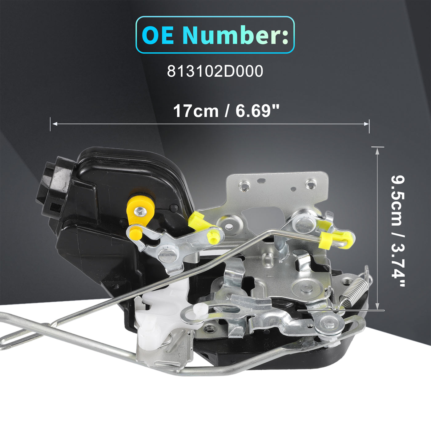 X AUTOHAUX Replacement Front Left Driver Side Power Door Lock Actuator Motor for Hyundai Elantra 2001-2002 2.0L Door Latch Actuator Assembly Replace No.813102D000 Silver Tone