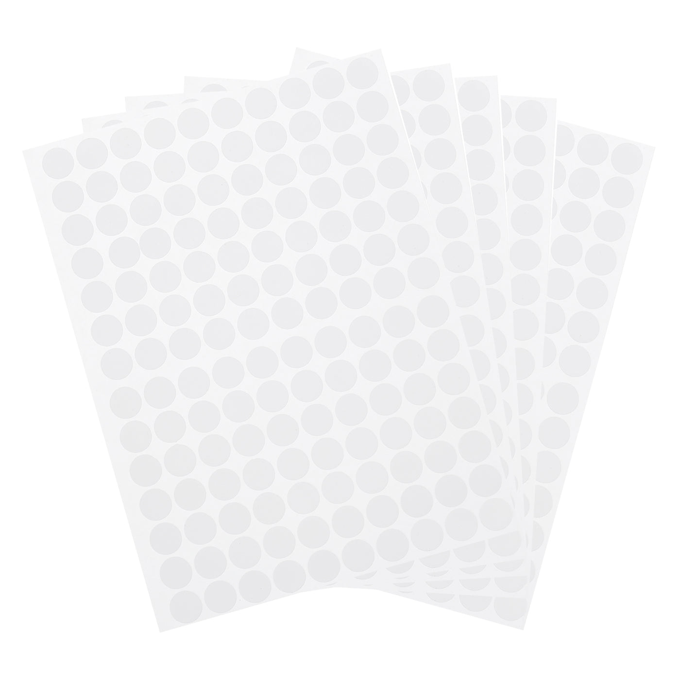 uxcell Uxcell 10 Sheets/1400Pcs Screw Hole Stickers, 12mm White Self-Adhesive Sticker