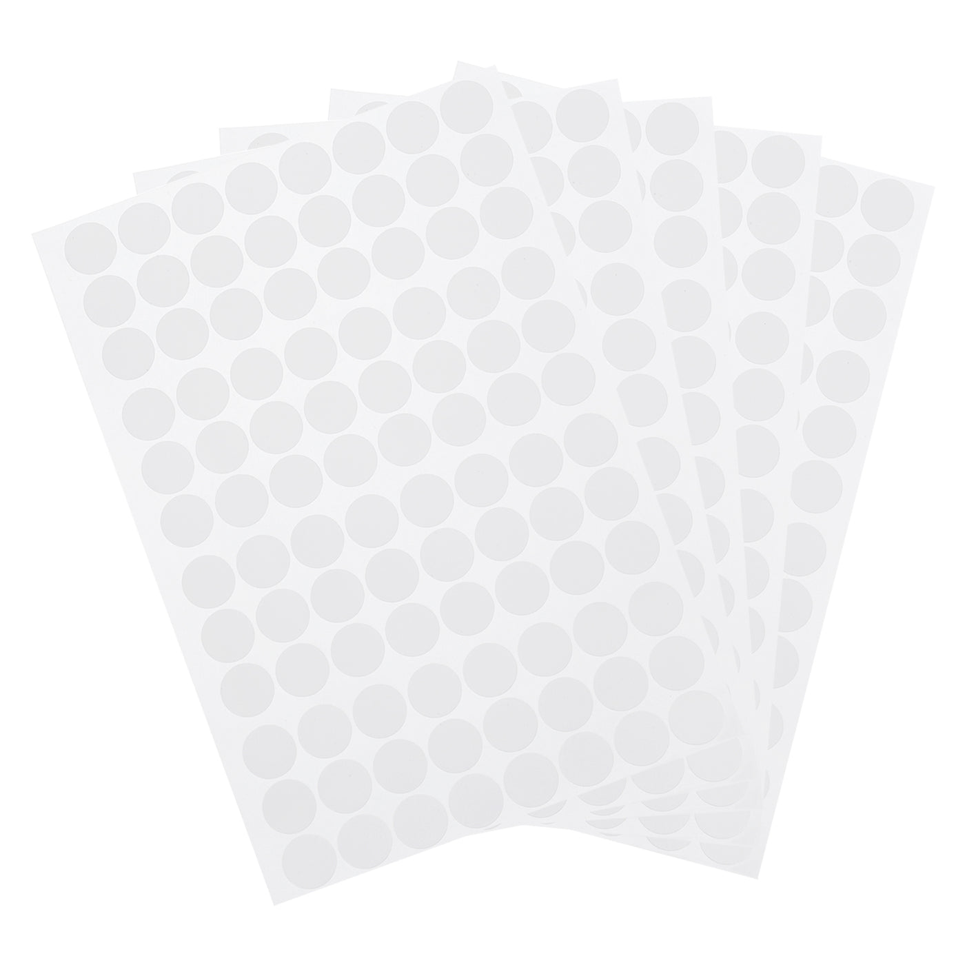 uxcell Uxcell 5 Sheets/480Pcs Screw Hole Stickers, 15mm White Self-Adhesive Sticker