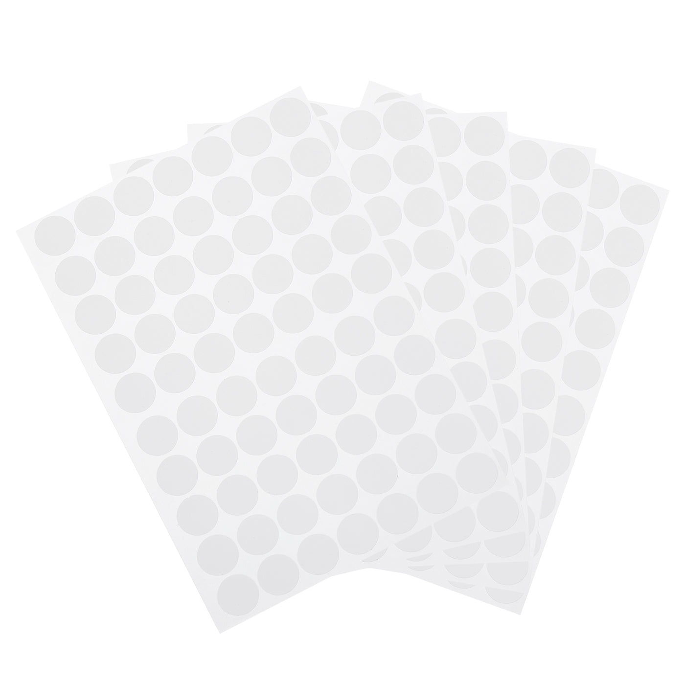 uxcell Uxcell 5 Sheets/350Pcs Screw Hole Stickers, 18mm White Self-Adhesive Sticker