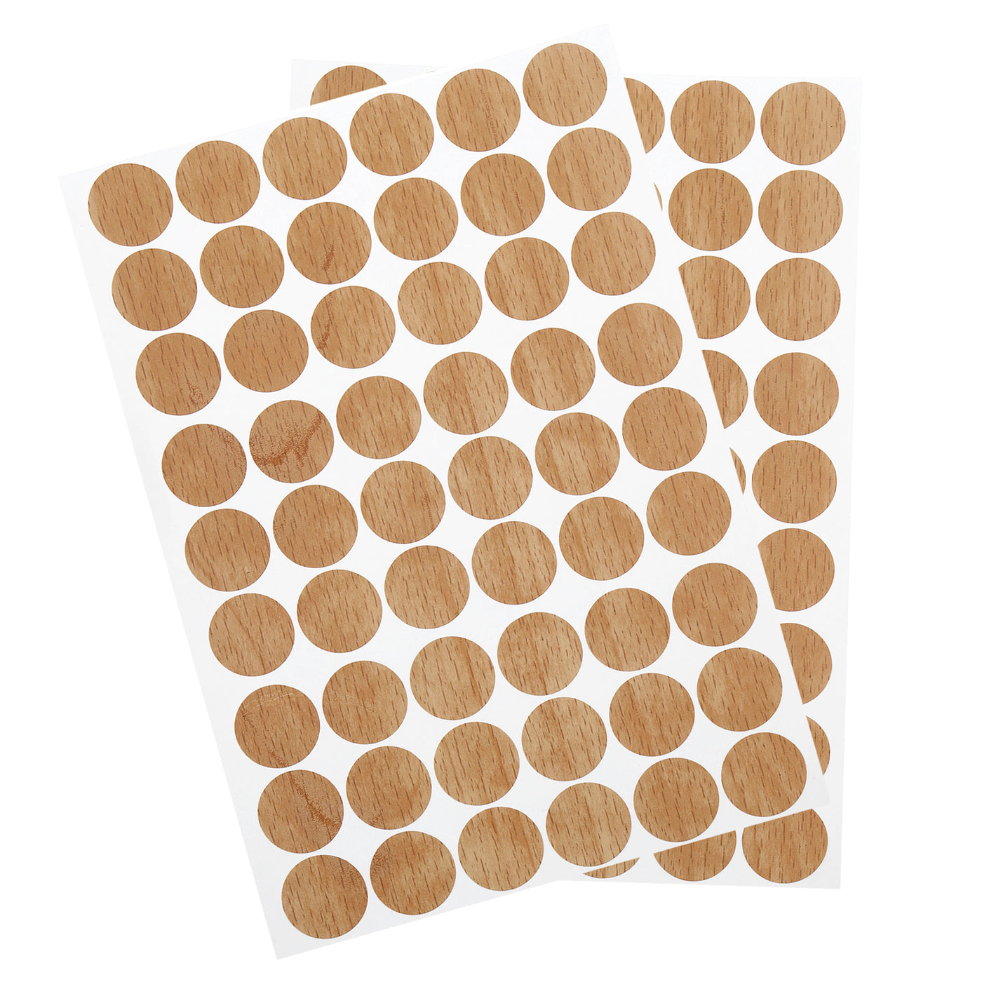 uxcell Uxcell 2 Sheets/108Pcs Screw Hole Stickers, 21mm Khaki Self-Adhesive Sticker