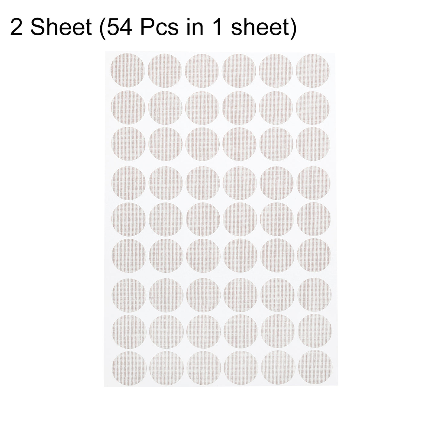 uxcell Uxcell 2 Sheets/108Pcs Screw Hole Stickers, 21mm Grey Self-Adhesive Sticker