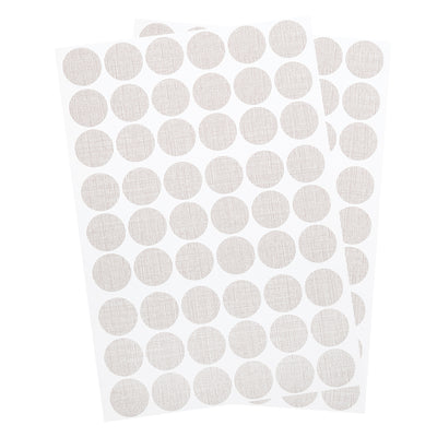 Harfington Uxcell 2 Sheets/108Pcs Screw Hole Stickers, 21mm Grey Self-Adhesive Sticker