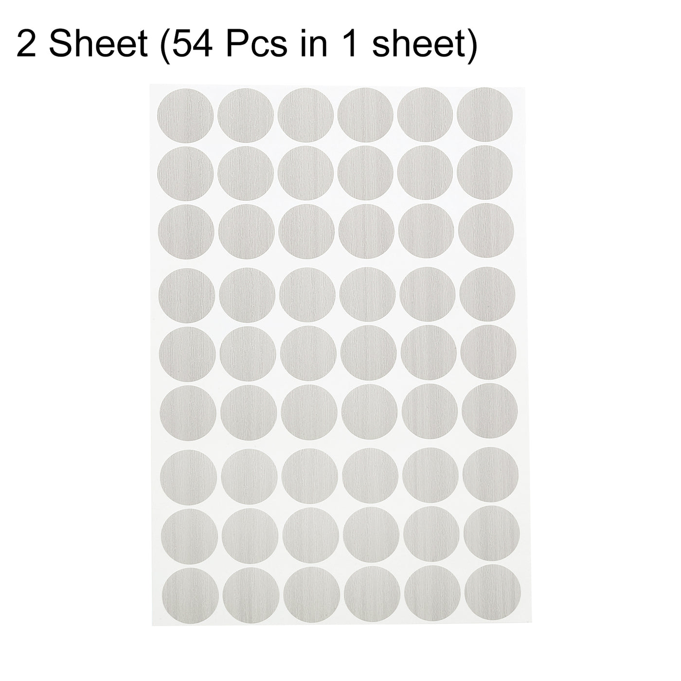 uxcell Uxcell 2 Sheets/108Pcs Screw Hole Stickers, 21mm Textured Grey Self-Adhesive Sticker