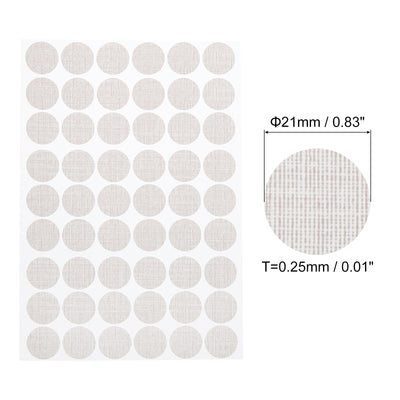 Harfington Uxcell 4 Sheets/216Pcs Screw Hole Stickers, 21mm Grey Self-Adhesive Sticker