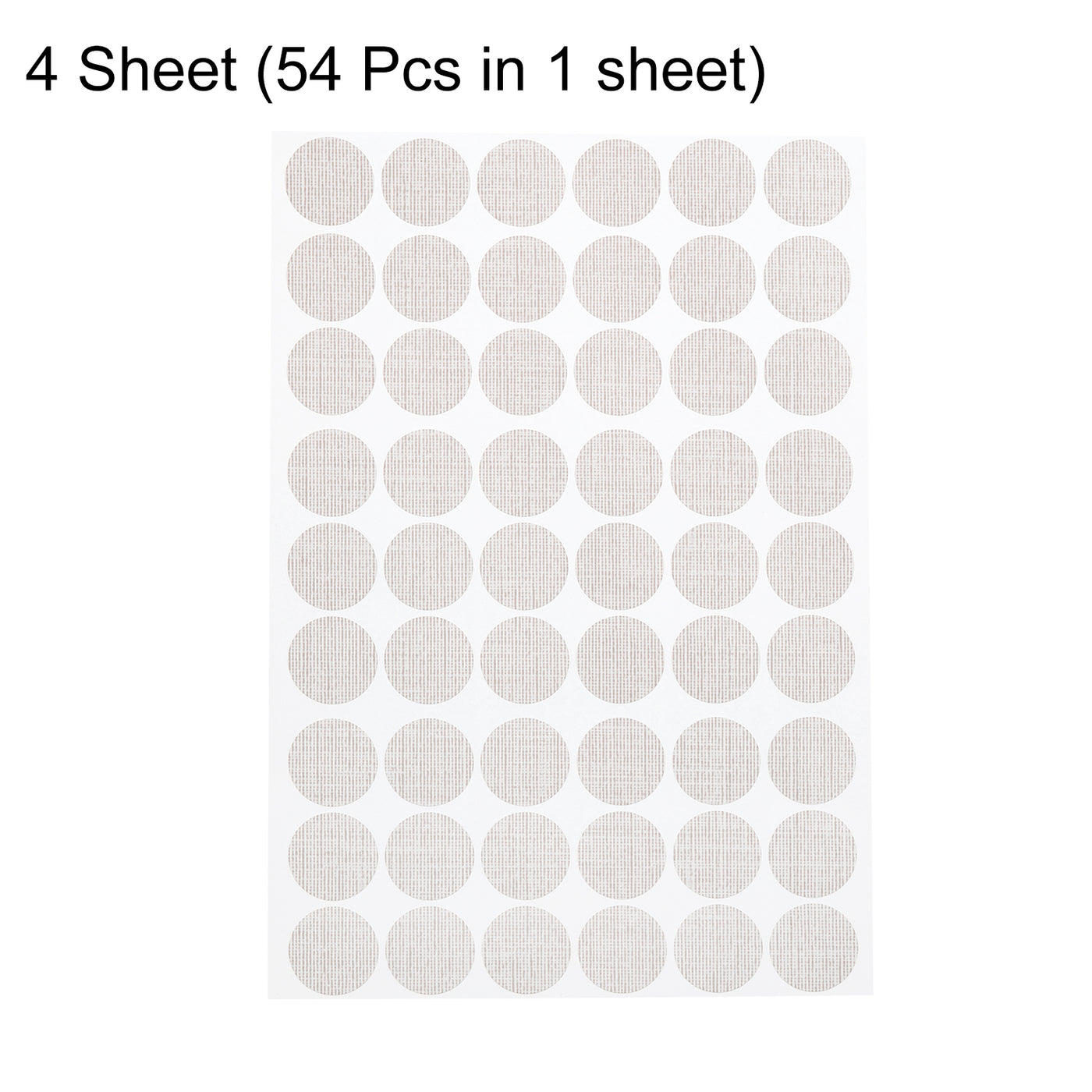 uxcell Uxcell 4 Sheets/216Pcs Screw Hole Stickers, 21mm Grey Self-Adhesive Sticker