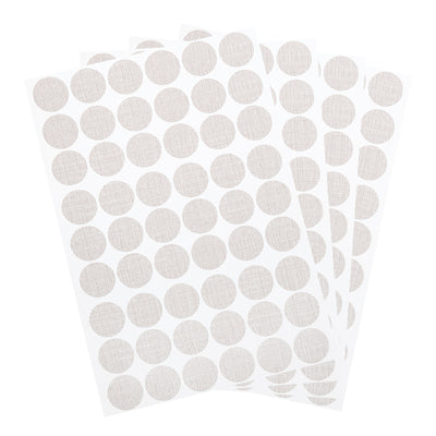 Harfington Uxcell 4 Sheets/216Pcs Screw Hole Stickers, 21mm Grey Self-Adhesive Sticker