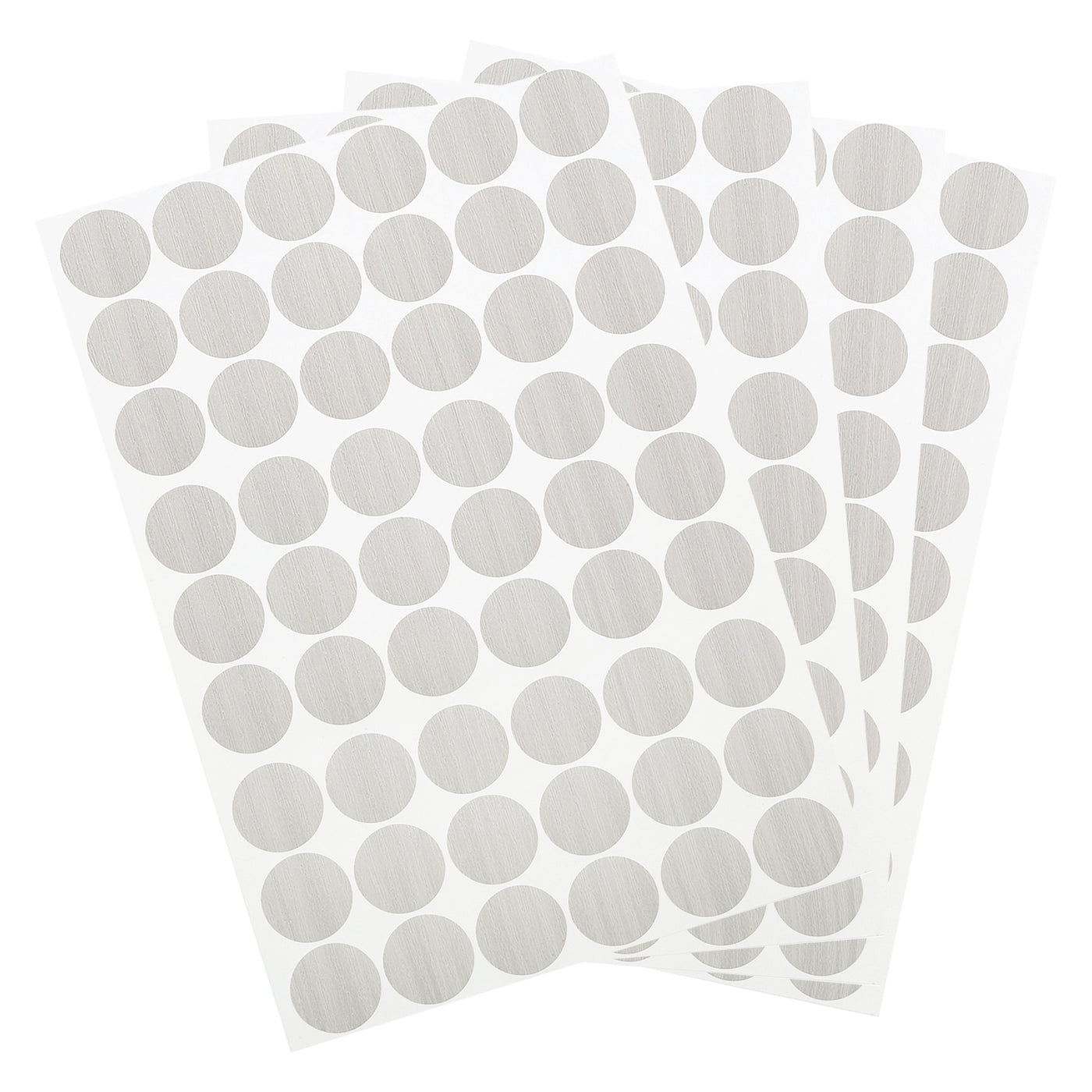 uxcell Uxcell 4 Sheets/216Pcs Screw Hole Stickers, 21mm Textured Grey Self-Adhesive Sticker