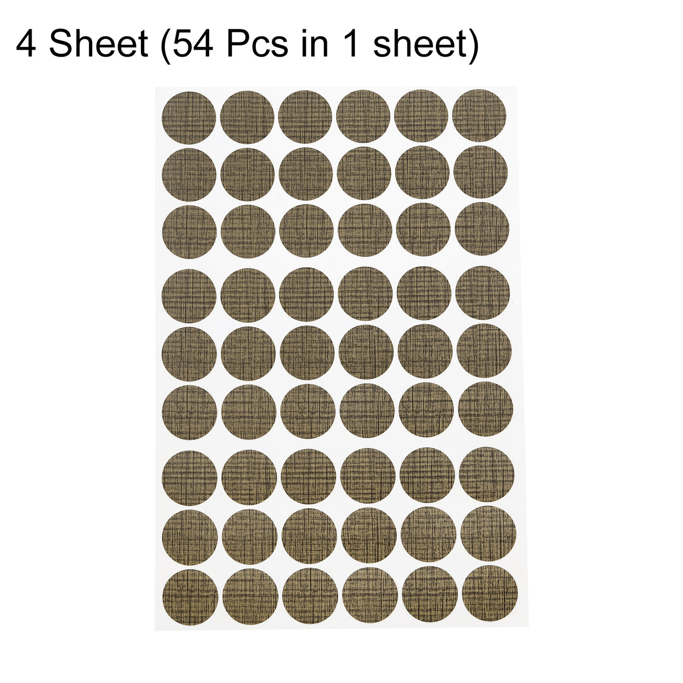 uxcell Uxcell 4 Sheets/216Pcs Screw Hole Stickers, 21mm Bronze Self-Adhesive Sticker