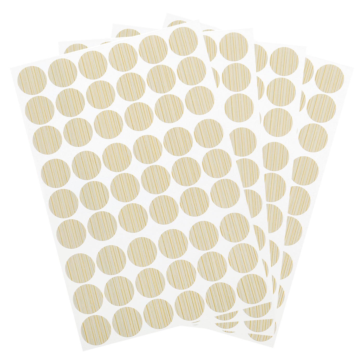 uxcell Uxcell 4 Sheets/216Pcs Screw Hole Stickers, 21mm Light Khaki Self-Adhesive Sticker