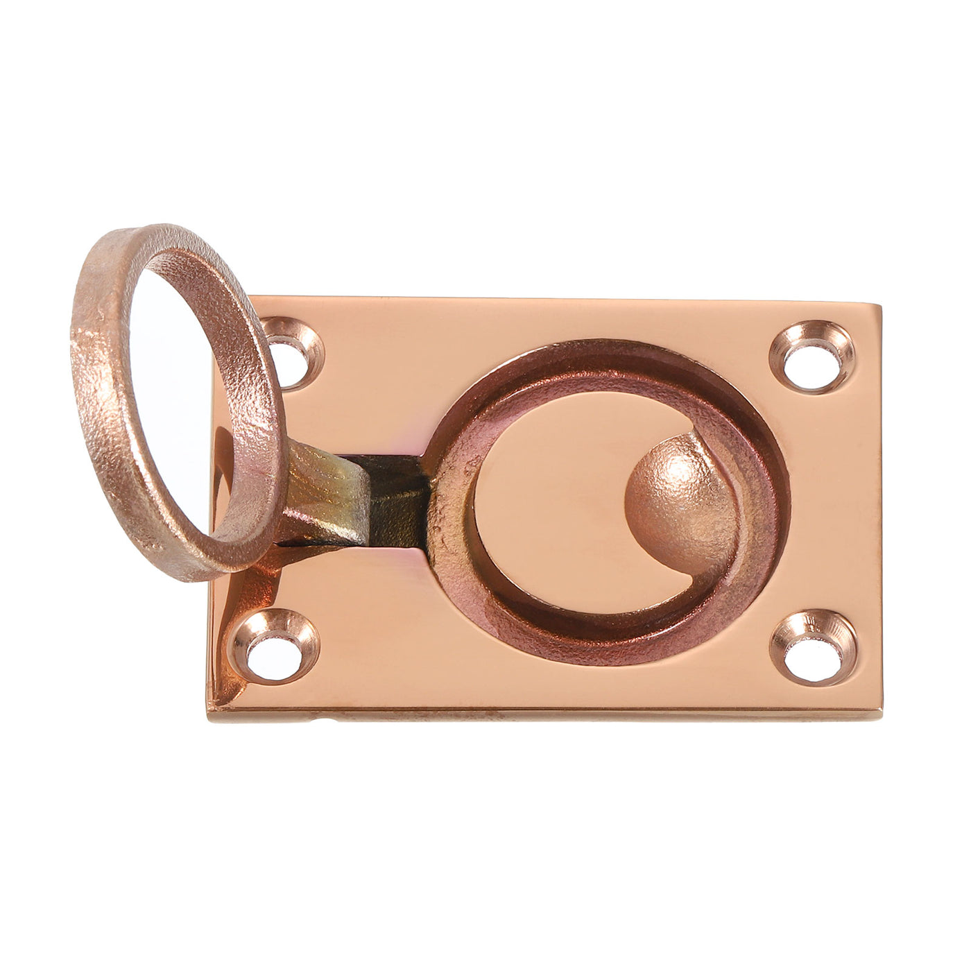 uxcell Uxcell Flush Ring Pull, 2.48"x1.73" Square Recessed Door Pull with Screws, Bronze