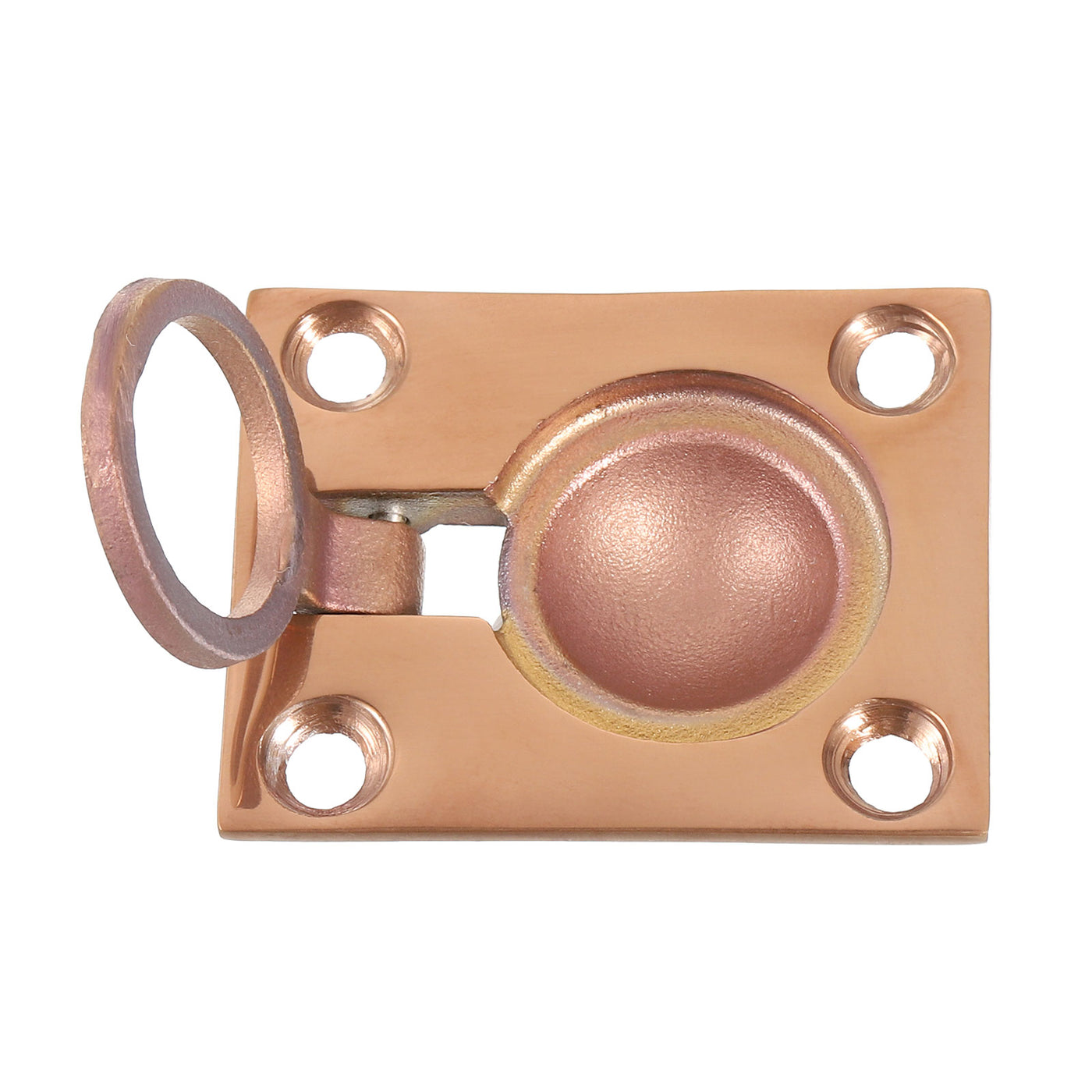 uxcell Uxcell Flush Ring Pull, 1.89"x1.5" Square Recessed Door Pull with Screws, Bronze