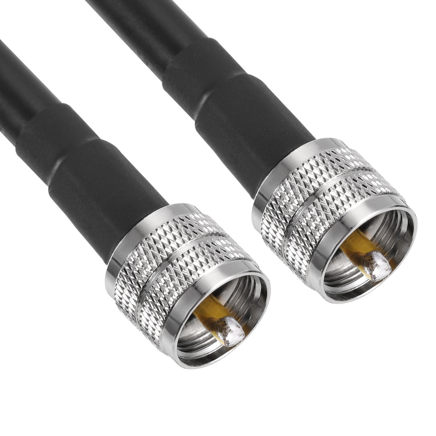 uxcell Uxcell RG8/U Coax Cable with Pl-259 Male Connectors for CB/Ham Radio 2.5m/8.2ft