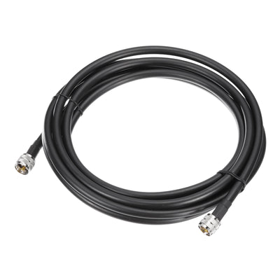 Harfington Uxcell RG8/U Coax Cable with Pl-259 Male Connectors for CB/Ham Radio 4.6m/15.1ft