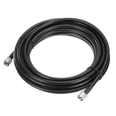 Harfington Uxcell RG8/U Coax Cable with Pl-259 Male Connectors for CB/Ham Radio 5.5m/18ft