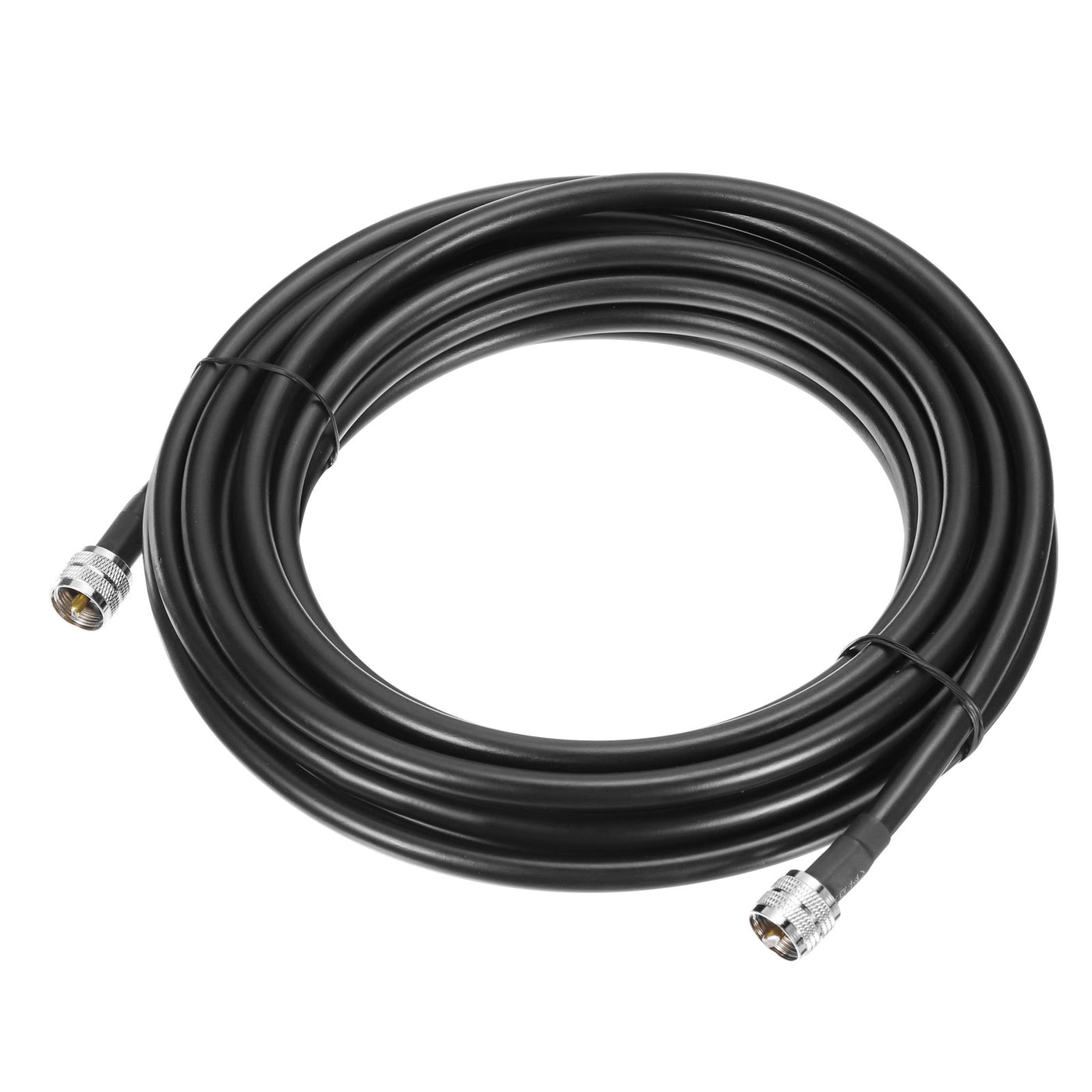 uxcell Uxcell RG8/U Coax Cable with Pl-259 Male Connectors for CB/Ham Radio 6m/19.7ft