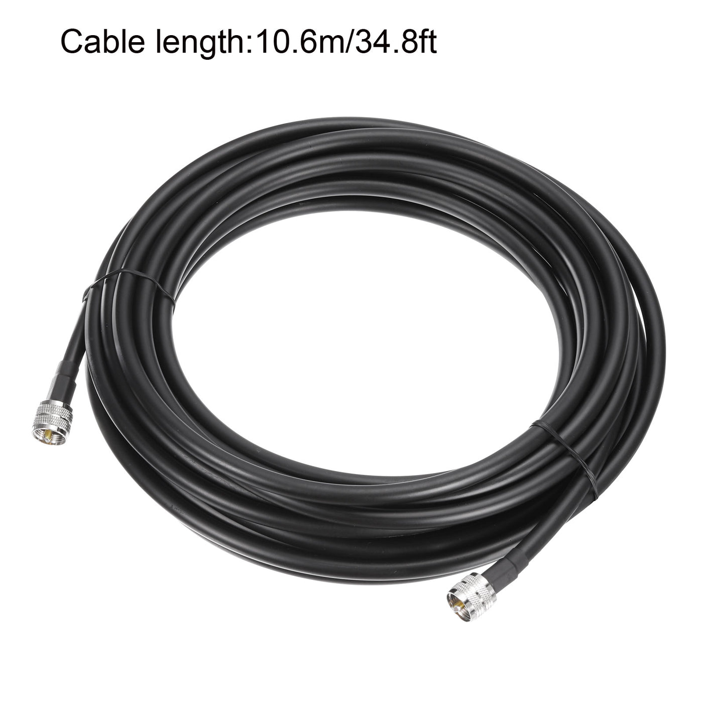 uxcell Uxcell RG8 CB Koax Kabel Jumper Kabel mit Pl-259 Stecker zu Stecker Anschlüssen Niedrige Verlust CB Antenne für CB/Ham Radio 10.6m/34.8ft