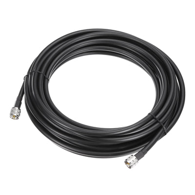 Harfington Uxcell RG8 CB Koax Kabel Jumper Kabel mit Pl-259 Stecker zu Stecker Anschlüssen Niedrige Verlust CB Antenne für CB/Ham Radio 10.6m/34.8ft