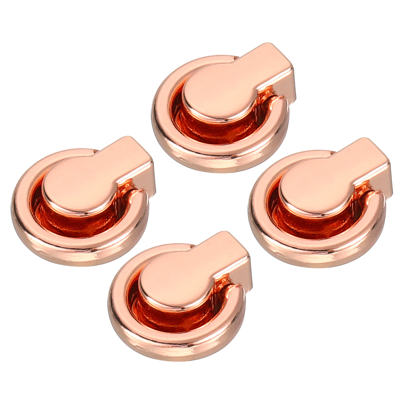 uxcell Uxcell 4Pcs 7.7mm Ball Stud Rivet Screw Ball Post Head Buttons for Leather, Rose Gold