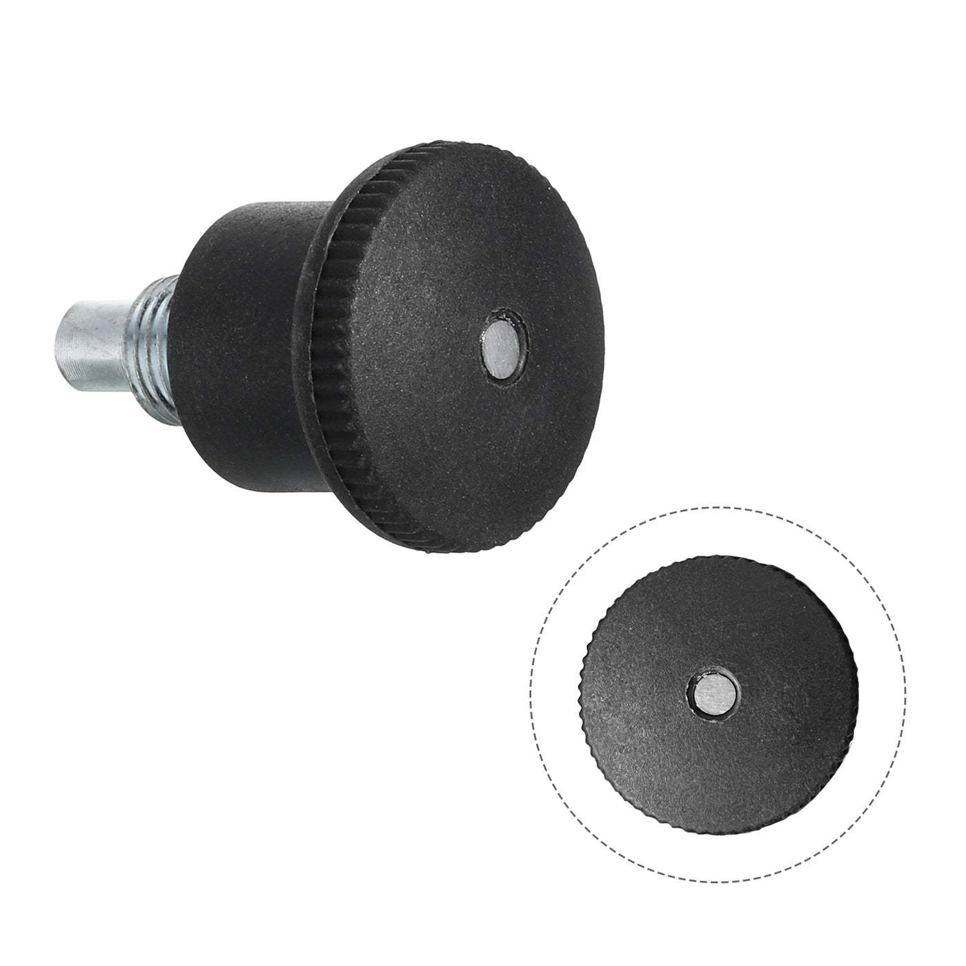 uxcell Uxcell Pull Pin Spring Knob Replacement Parts, M10 Adjustment Fitness Pull Pin Knob for Home Fitness Exercise Bike, Black 1Pcs