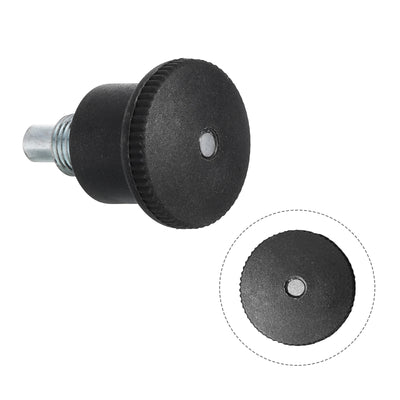 Harfington Uxcell Pull Pin Spring Knob Replacement Parts, M10 Adjustment Fitness Pull Pin Knob for Home Fitness Exercise Bike, Black 1Pcs