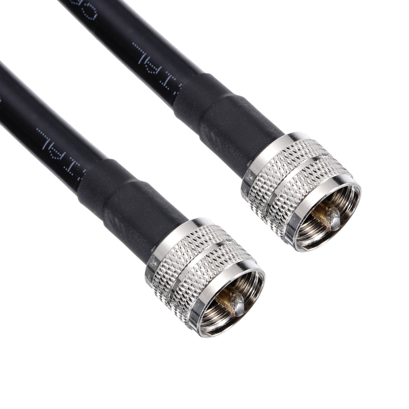 uxcell Uxcell RG8/U Coax Cable with Pl-259 Male Connectors for CB/Ham Radio 30.5m/100ft