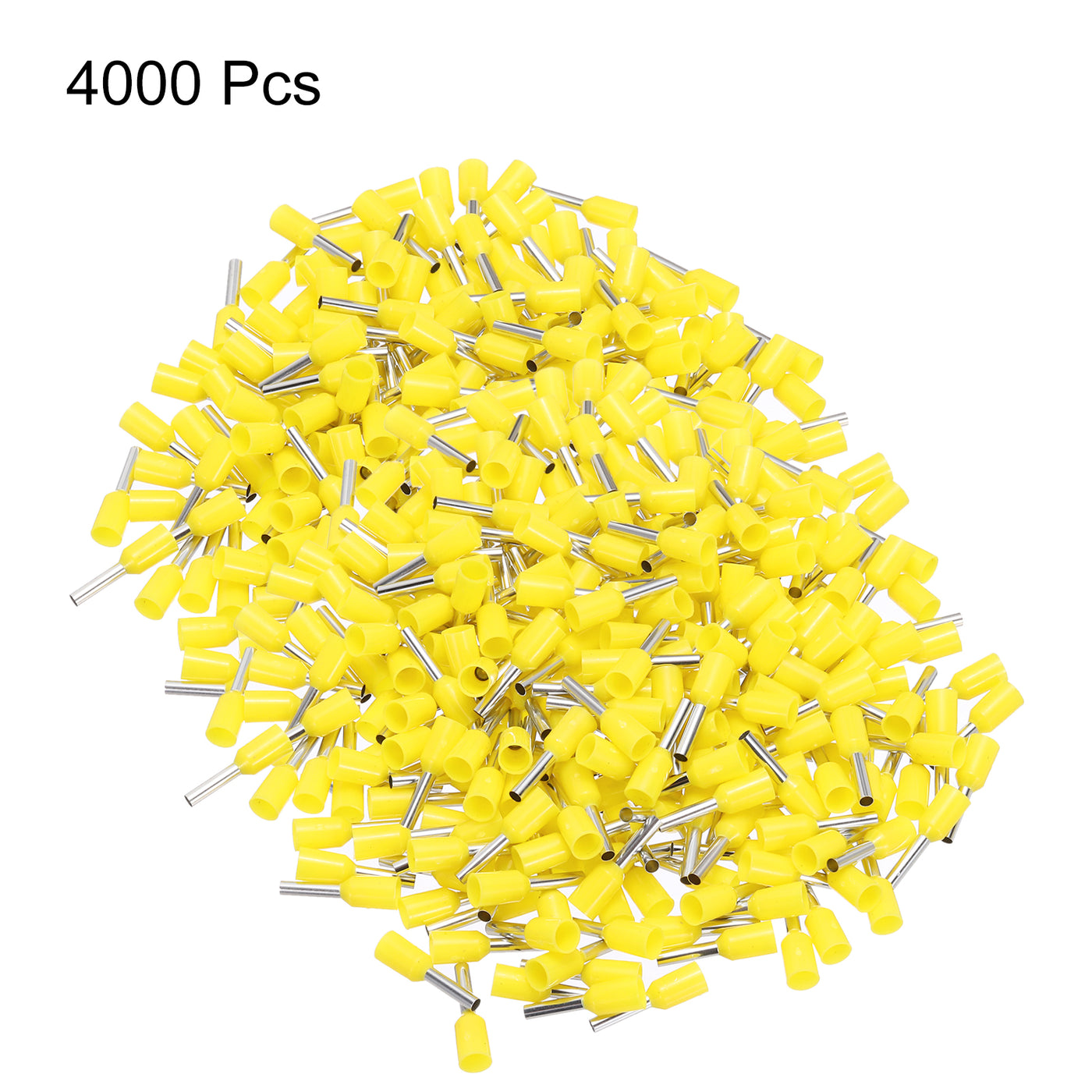 uxcell Uxcell 4000 Pcs Insulated Ferrule Wire Connector Electrical Crimp Terminal 16 AWG Yellow